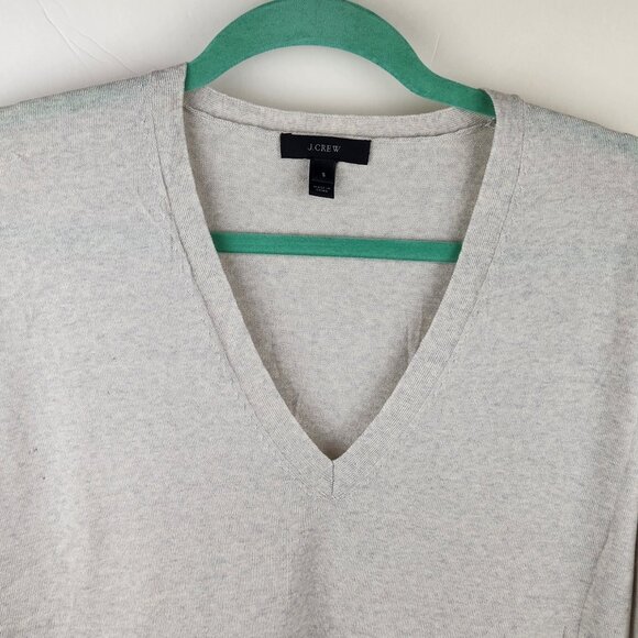 *Flawed* J. Crew Lightweight Merino Wool Scalloped Short Sleeve Sweater sz S - Picture 3 of 11